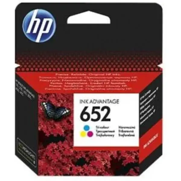 HP 652 Tri-color Original Ink Cartridge (F6V25AE)