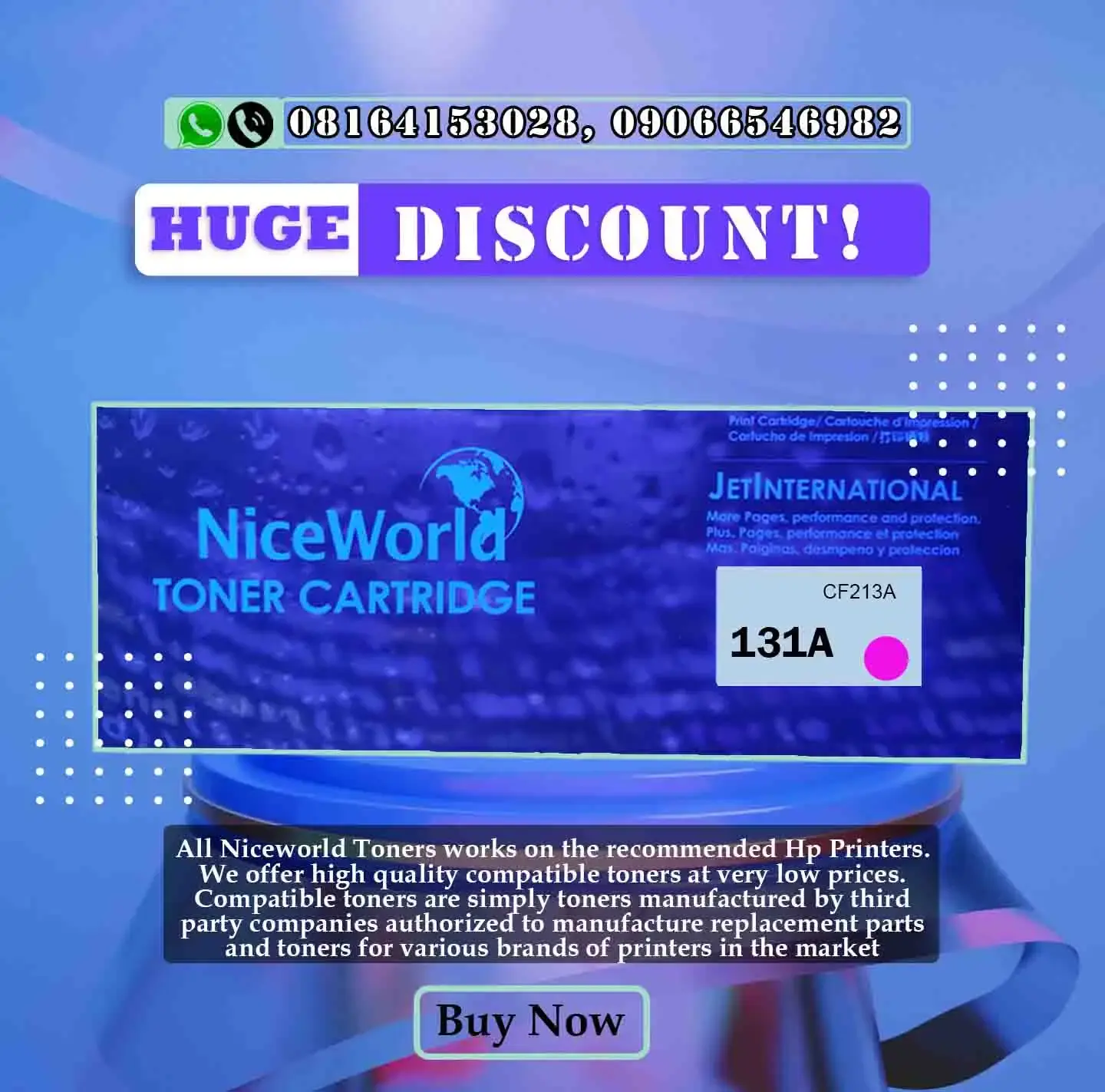 Niceworld 131A MAGENTA Compatible Toner Cartridge in Lagos